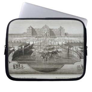 Weissenstein, uitzicht naar het kasteel vanaf de B Laptop Sleeve