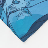 Weißer Wolf unter magischem Sternenhimmel Fleece Deken (Hoek)