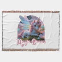 Weißes Einhorn mit Flügeln - Magic Queen