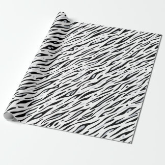 Weißes Tiger Streifen Druck Cadeaupapier