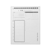 Wekelijks ben ik Planner Notitieblok (Gedraaid)