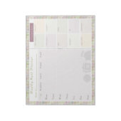 Wekelijks bord Klein vierkant Notitieblok (Gedraaid)