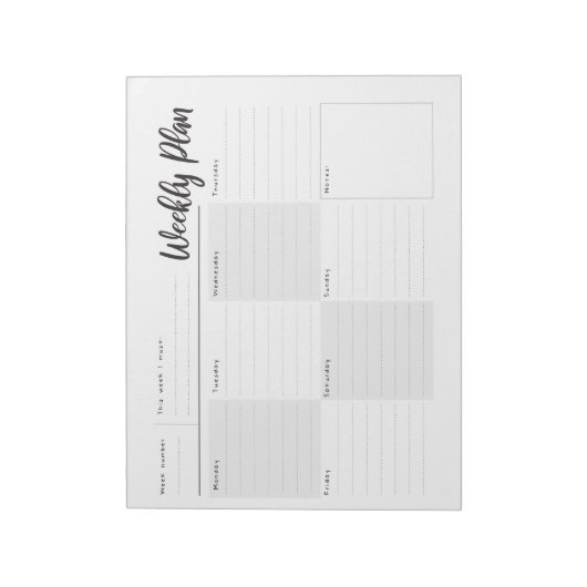 Wekelijks, dag door dag het Notitieblok van de Org (Gedraaid)