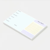 Wekelijks kleverige notitieplanner XL Post-it® Notes (Schuin)