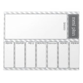 Wekelijks maaltijdplan Notitieblok (Voorkant)