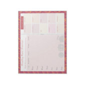 Wekelijks maaltijdplanner Summer Wave Notitieblok (Gedraaid)