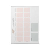 Wekelijks maaltijdplanningspad notitieblok (Gedraaid)