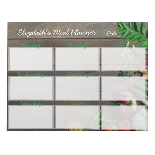 Wekelijks Notitieblok van de Planner van het Wekel (Voorkant)