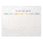 Wekelijks om lijst te doen notitieblok (Voorkant)