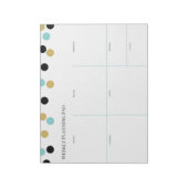 Wekelijks planningspad notitieblok (Gedraaid)