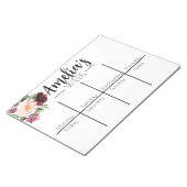 Wekelijkse agenda notitieblok (Schuin)