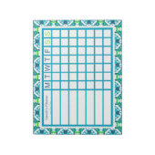 Wekelijkse kerstorganisator Mannen van Fun Boy Notitieblok (Gedraaid)