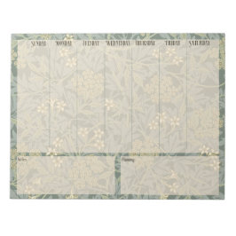 Wekelijkse lijst - William Morris Jasmine Notitieb Notitieblok