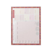 Wekelijkse Meal Planner Najaaroverlapping Notitieblok (Gedraaid)