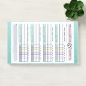 Wekelijkse microdosis vitamine en waterstof post-it® notes (Kantoor)