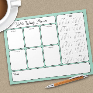 Wekelijkse Planner 2026 Kalender Dagelijks om elke Notitieblok