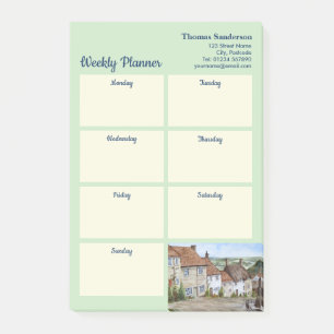 Wekelijkse planner Gold Hill Shaftesbury Dorset VK Post-it® Notes