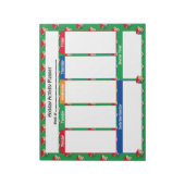 Wekelijkse Planner HOLIDAY-ACTIVITEIT | Scheur BOE Notitieblok (Gedraaid)