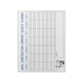 Wekelijkse Planner met Titel aan Personalize. Notitieblok (Gedraaid)