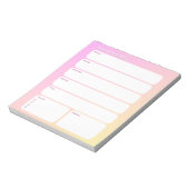 Wekelijkse Planner Notitieblok – Weekdagindeling (Gedraaid)
