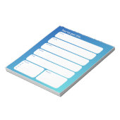 Wekelijkse planner notitieblok – weekdagindeling (Gedraaid)