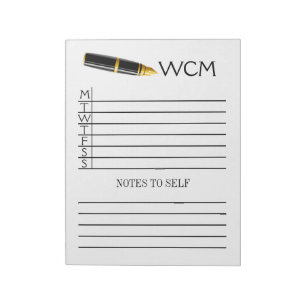 Wekelijkse Planner Pad/Multomap Notitieboek invoeg Notitieblok