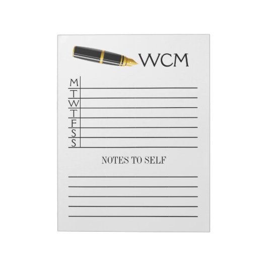 Wekelijkse Planner Pad/Multomap Notitieboek invoeg Notitieblok (Gedraaid)