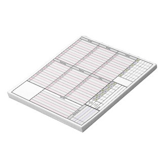 Wekelijkse Planner Pagina met tracker en maandroos Notitieblok