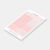 Wekelijkse planner post-it® notes (Schuin)