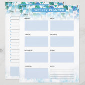 Wekelijkse planner sjabloon (Voorkant / Achterkant)