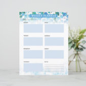 Wekelijkse planner sjabloon (Staand voorkant)