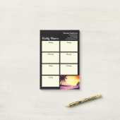 Wekelijkse Planner Sunset in Tropics Painting Post-it® Notes (Op bureau)