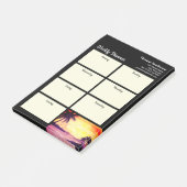 Wekelijkse Planner Sunset in Tropics Painting Post-it® Notes (Schuin)