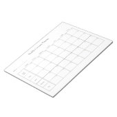 wekelijkse social media content planner notitieblok (Schuin)