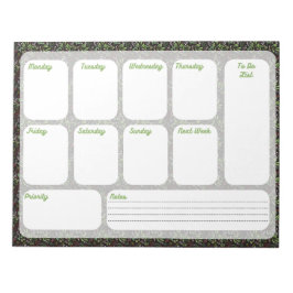 Wekelijkse takenlijst planner notitieboek notitieblok