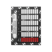 Wekelijkse toewijzing voetbal Notitieblok thuiswer (Gedraaid)