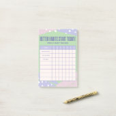 Wekelijkse Tracker Post-it® Notes (Op bureau)