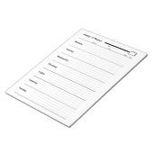 Wekelijkse tv-planner notitieblok (Schuin)