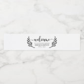 Wekend voor bruiloft Welkomstpleisters Waterfles Etiket (Enkel label)