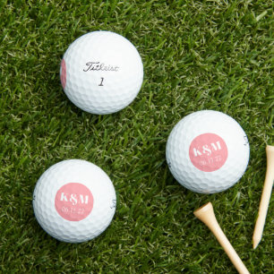 Wekenddatum huwelijk om Golf Balls te onthouden Golfballen