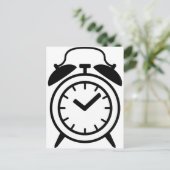 wekkerpictogram briefkaart (Staand voorkant)