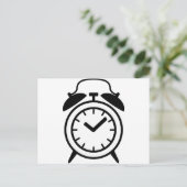 wekkerpictogram briefkaart (Staand voorkant)