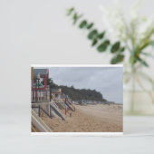 Wel strandhutten briefkaart (Staand voorkant)