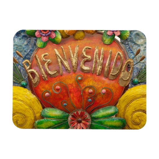 Welcom-teken in het Spaans, Mexico Magneet (Horizontaal)