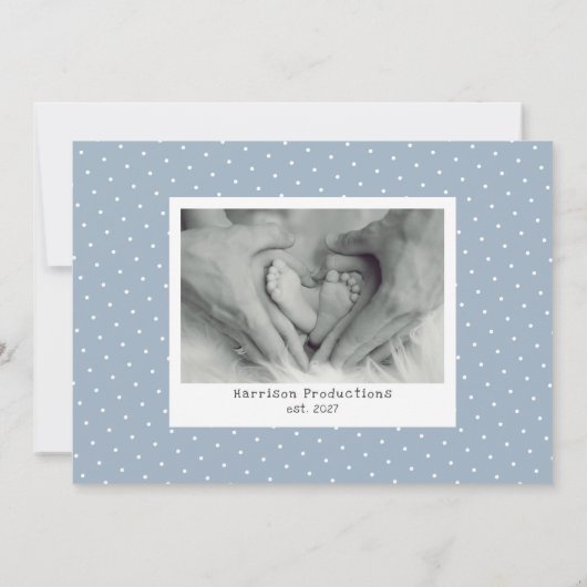 Welcome Baby Photo Collage Faire-part de naissance (Dos)