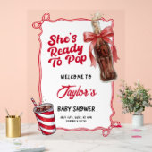 Welcome Baby Shower Acrylic Sign, Ready to Pop (Mariage)