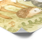 Welcome Baby Shower Baby Animals Poster (Hoek)