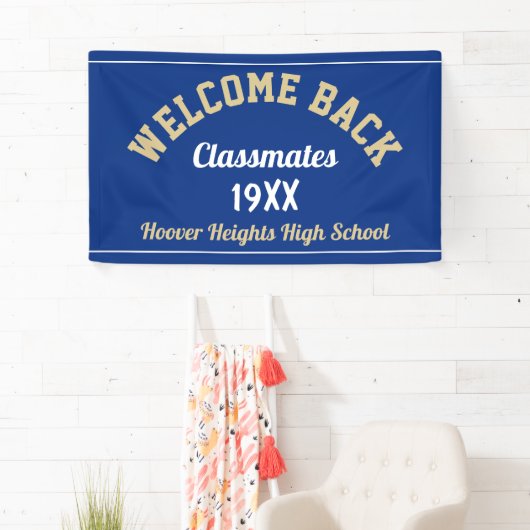 Welcome Back Classmates Class Reunion bannière (En situation)