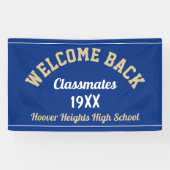 Welcome Back Classmates Class Reunion bannière (Horizontal)