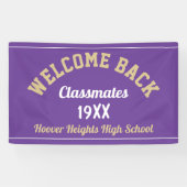 Welcome Back Classmates Class Reunion bannière (Horizontal)